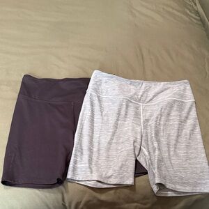 Stylish Women's Gray and Dark Brown Bike Shorts